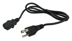 Power cord (US, EU, UK or AU)